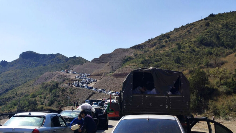 Tens of thousands of civilians have fled Nagorno-Karabakh over ethnic cleansing fears