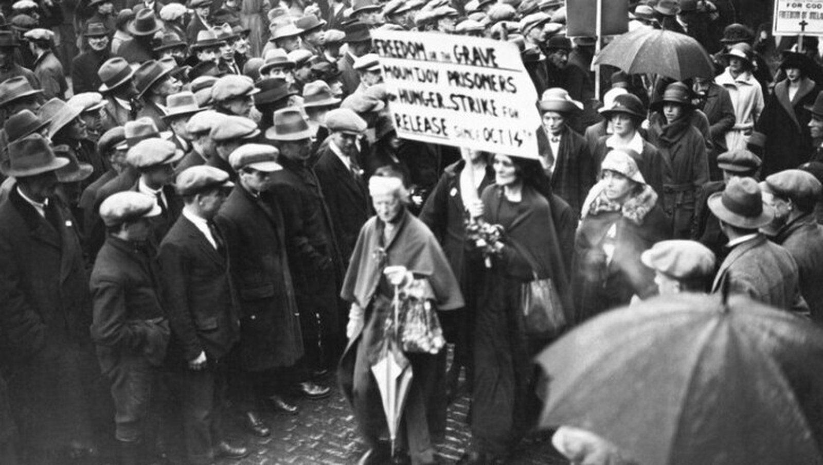 Demonstration outside Mountjoy (Getty Images)