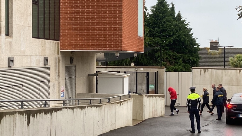 50-year old Soheil Jelveh (dressed in the red jacket) at the district court in Wexford this morning