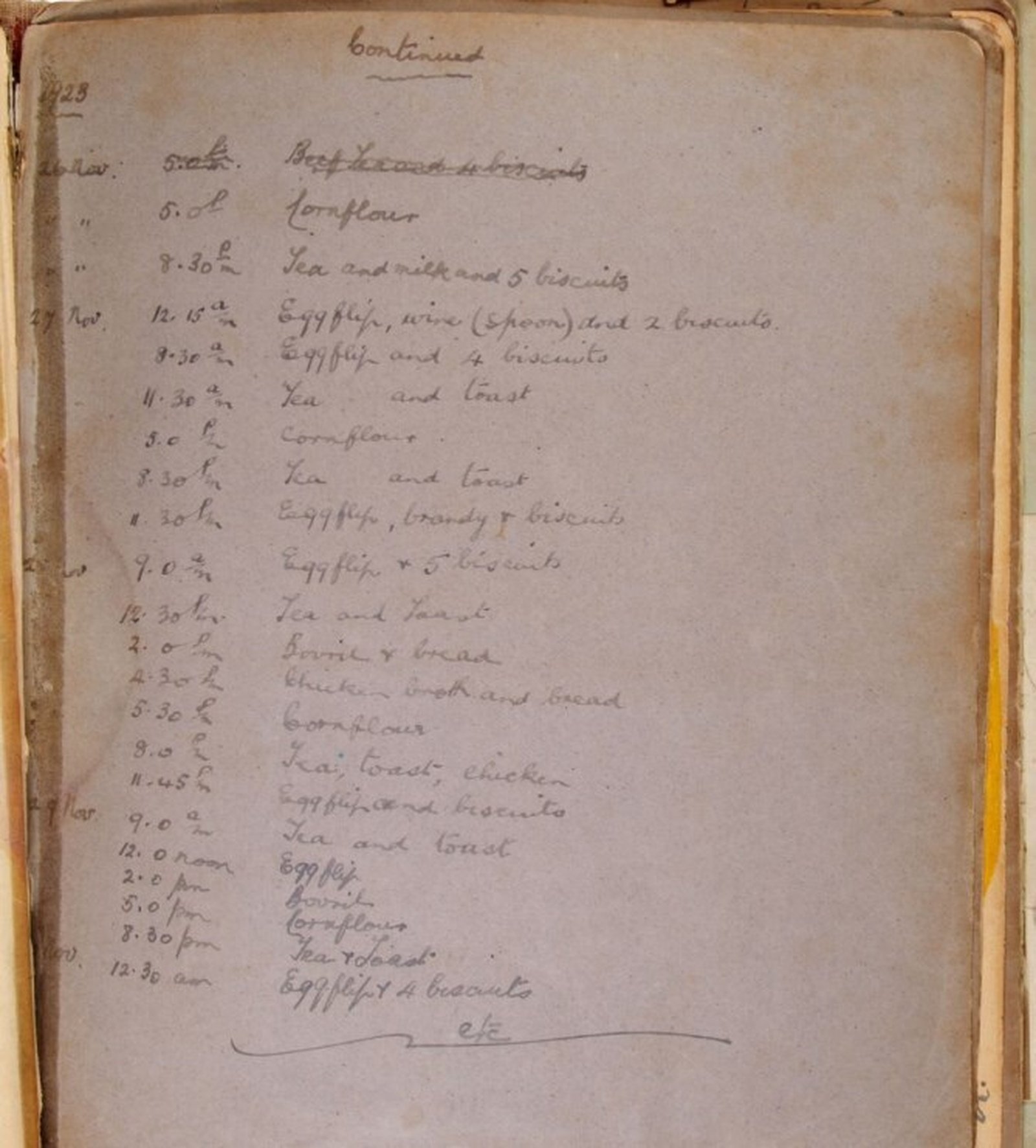 BACK FROM THE BRINK: A prisoner's hour-by-hour account of how the prison authorities nursed him back from the brink of death, after he ended his hunger strike (Cork Public Museum, Cork)