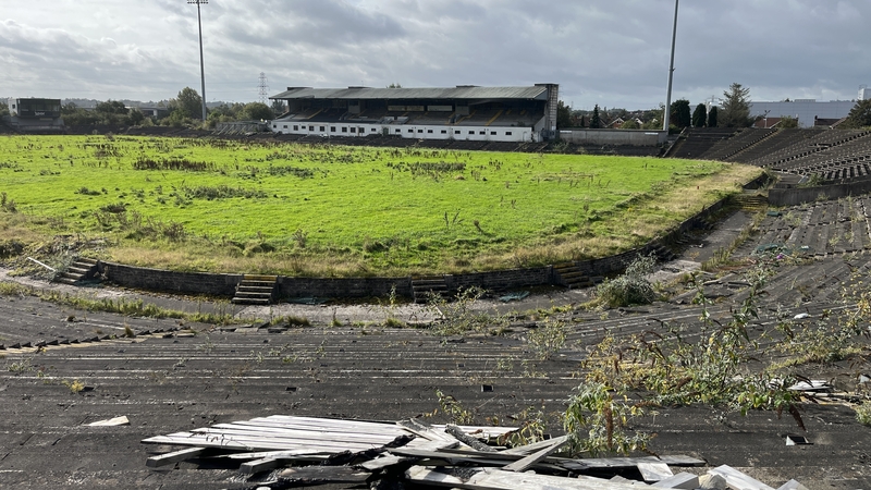 The Casement Park site is derelict