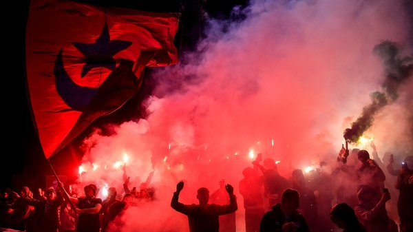 Drogheda United supporters at Oriel Park last week