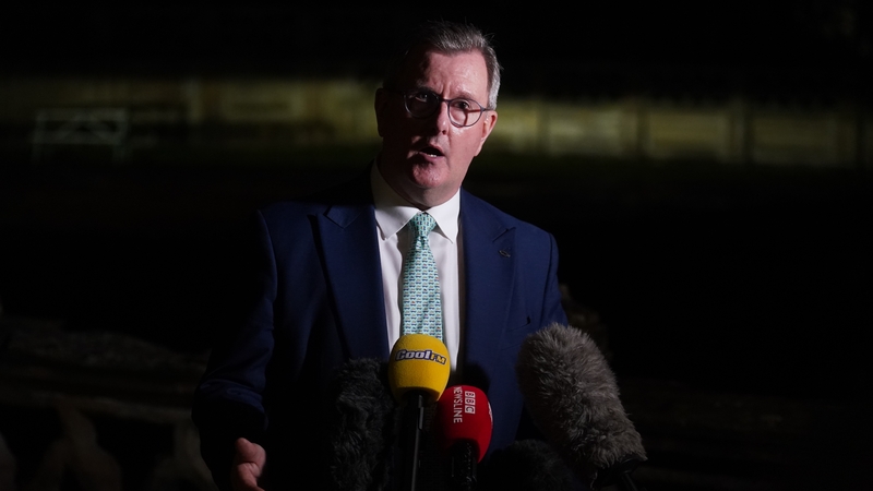 DUP leader Jeffrey Donaldson is said to have been visibly angry after being told the northern secretary intended to declare the framework talks closed