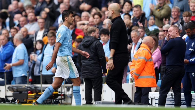 Man City have lost their two domestic fixtures since Rodri's red card against Nottingham Forest