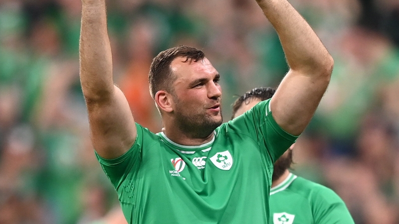 Tadhg Beirne has paid tribute to Ireland's fans