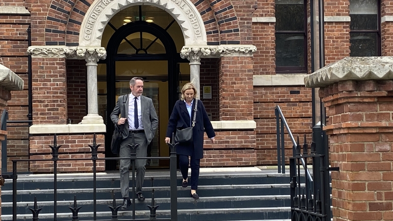 Det Garda Padraic Hanley and Det Garda Joanne O'Sullivan leaving Cork District Court