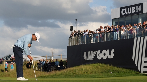 South African golfer Charl Schwartzel on the LIV Golf Invitational Series