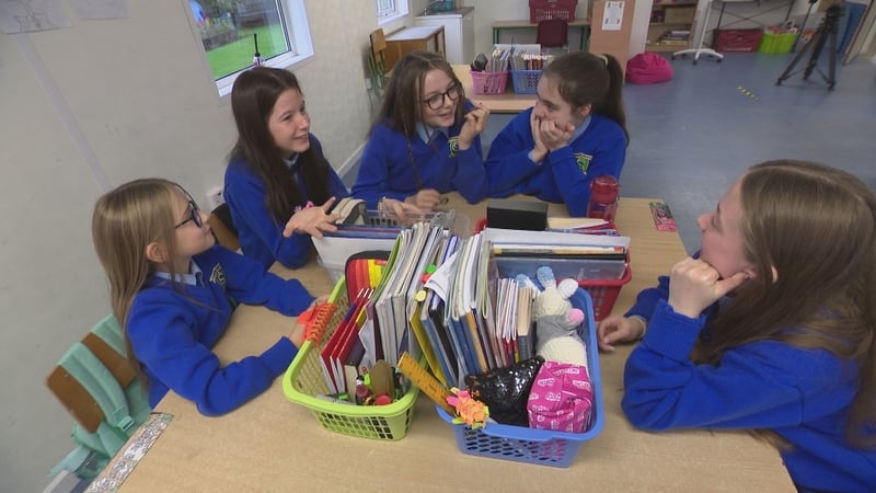The girls of sixth class in St Canice's Girls NS in Finglas discuss the changes they want to see in the world