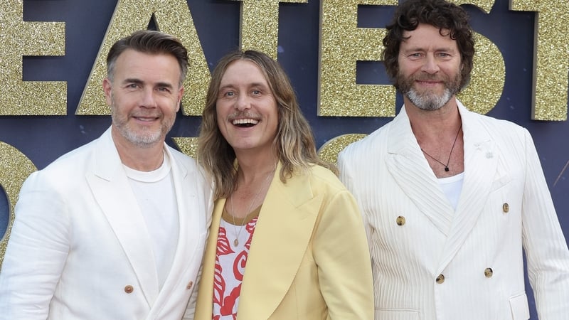 The current Take That line-up - Gary Barlow, Mark Owen and Howard Donald