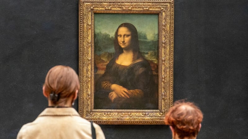 The Mona Lisa is on display at the Louvre in Paris
