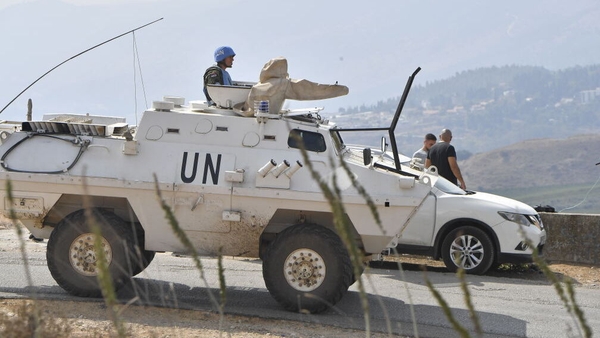 UN troops patrol the border between Lebanon and Israel (file pic)