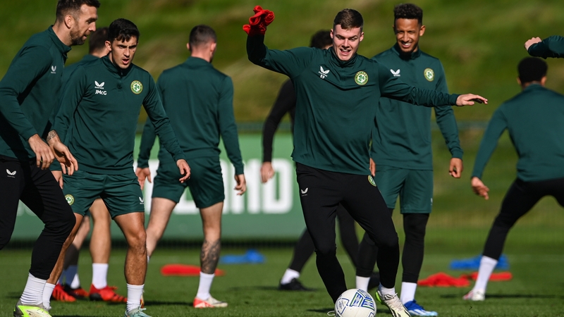 Evan Ferguson enjoying being back at training with his Ireland team-mates