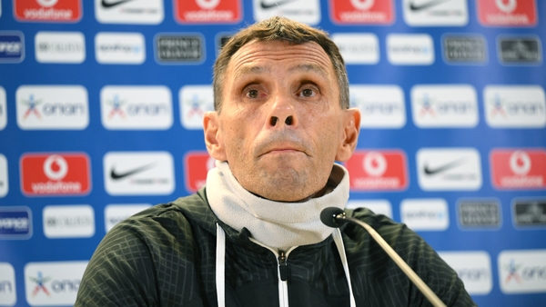 Gus Poyet during a press conference at the Aviva Stadium
