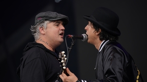 Pete Doherty and Carl Barat from The Libertines show image