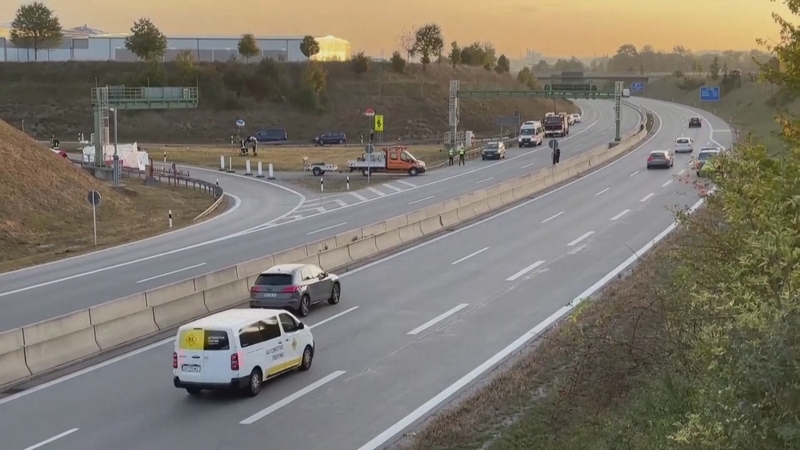 Police said the van lost control during a police pursuit