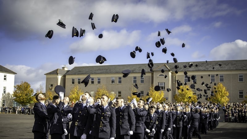 Gardaí pass out at a ceremony in Templemore today