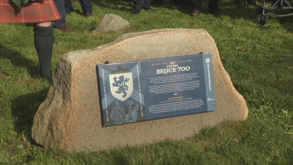 The "Bruce boulder" is located at the Old Faughart Graveyard in Dundalk, Co Louth