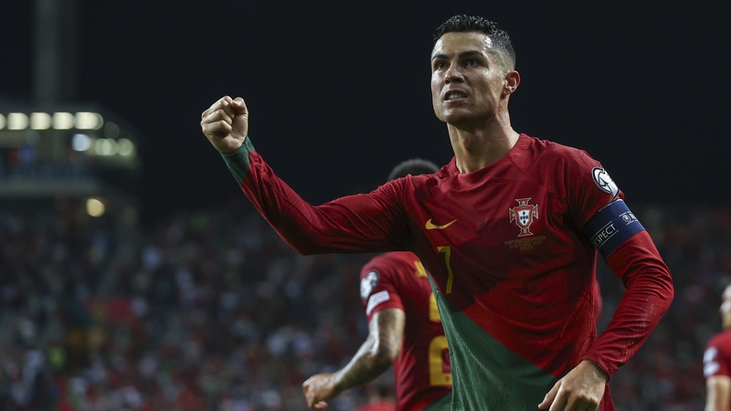 Cristiano Ronaldo neeted twice for Portugal