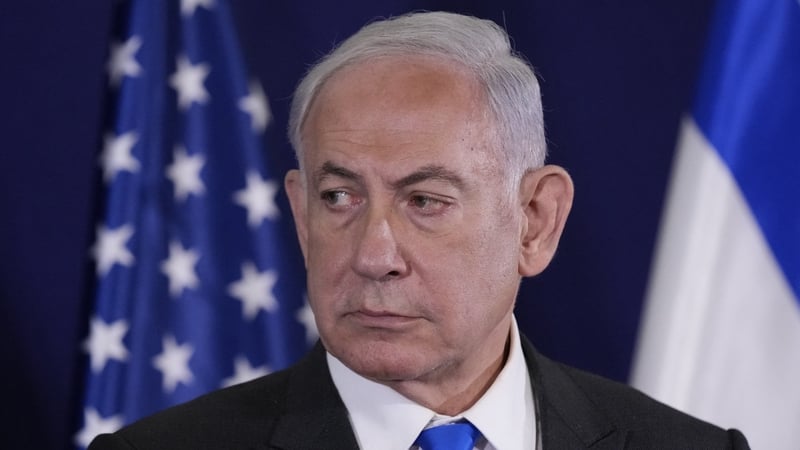 Banjamin Netanyahu pictured in Tel Aviv during the week