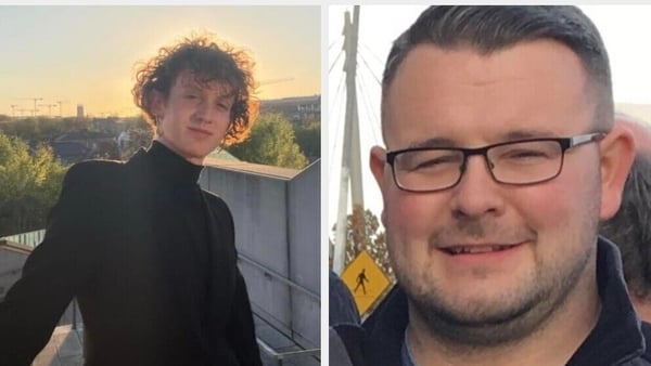 Joe Drennan (L) and Chris Bradley were killed in separate road crashes
