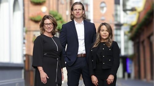 Anne Beggs from Invest NI, Johnny O'Connell from Spectrum.Life and Dr Emelina Ellis from Spectrum Life
