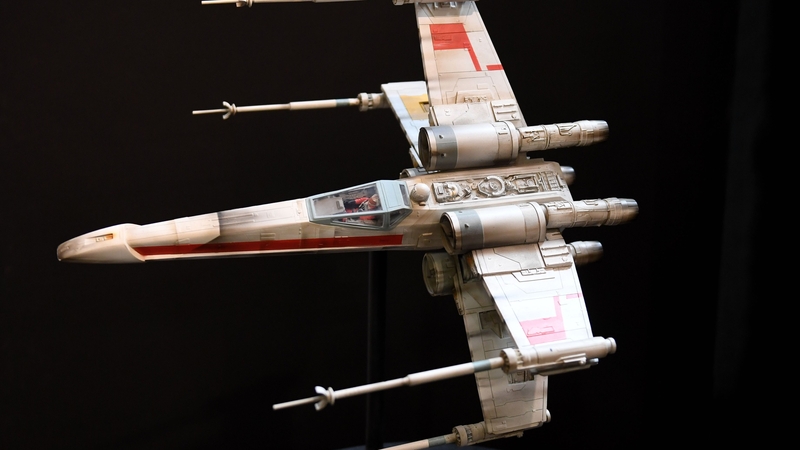 A Star Wars movie X-Wing fighter model fetched €2.8m at auction