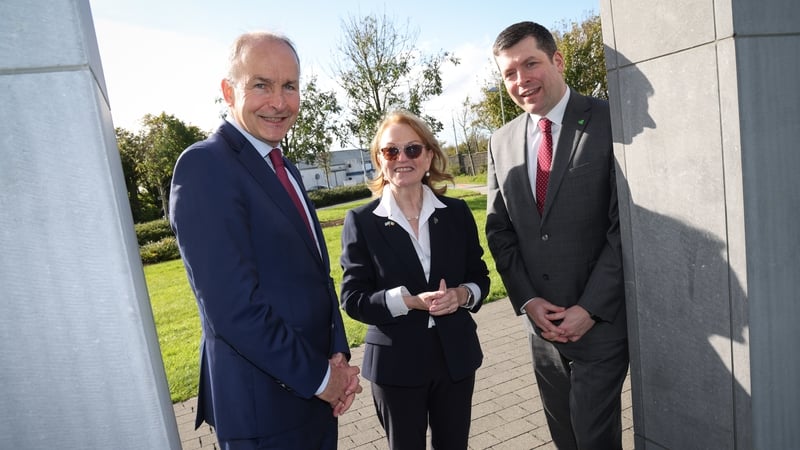 The CEO of Sterling Engineering, and Longford native Dolores Connolly (middle)
