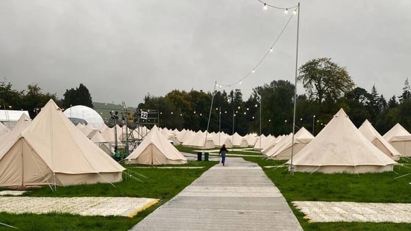 Heated cabins will be available to accommodate newly arrived Ukrainians on another site on the Stradbally estate
