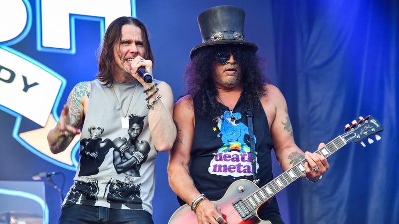 (L-R) Myles Kennedy and Slash - The rockers will play Dublin's 3Arena on Thursday 28 March 2024, supported by Mammoth WVH as special guests
