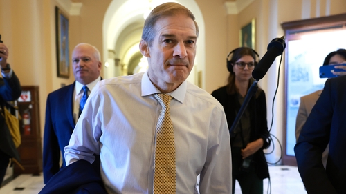 Jim Jordan pictured ahead of the vote