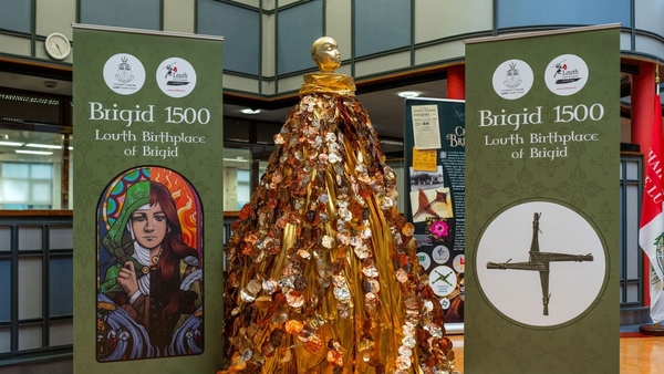 A St Brigid's cloak designed by students of St Brigid's School will help mark the start of the Brigid 1500 events