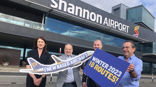 Shannon is one of 92 airports from which Ryanair flies amid increasing competition from airports throughout Europe for carriers as the aviation industry recovers and builds services post-pandemic