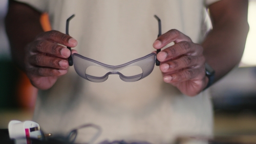 Joel Olympio won the Irish leg of the contest with his invention 'Oasis', a wearable device that reduces visual distractions in open environments to help people with ADHD