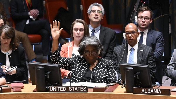 US Ambassador Linda Thomas-Greenfield vetoes a resolution last week