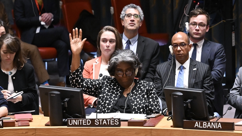 US Ambassador Linda Thomas-Greenfield vetoes a resolution last week