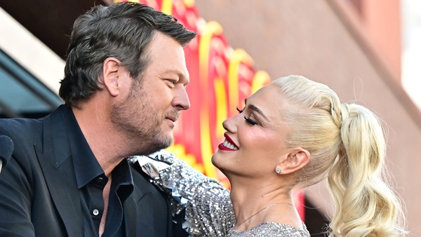 Gwen Stefani in tears after her husband Blake Shelton's Walk of Fame speech