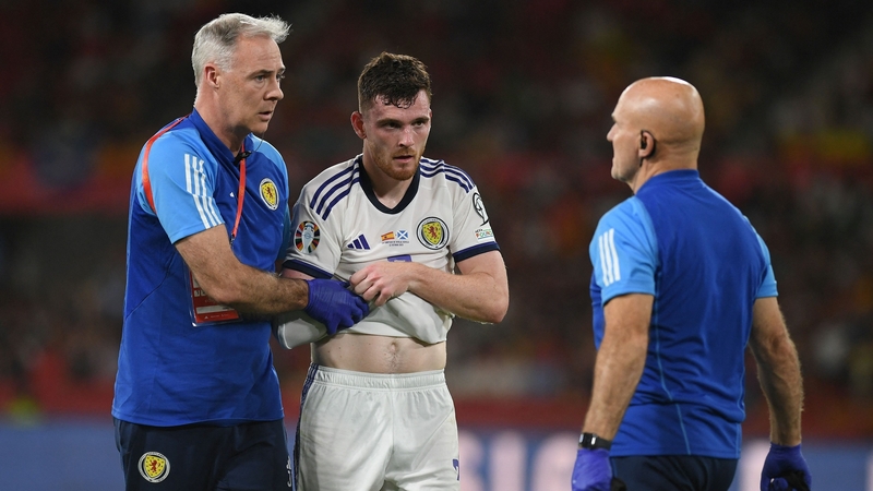 Robertson sustained a shoulder injury while on international duty with Scotland