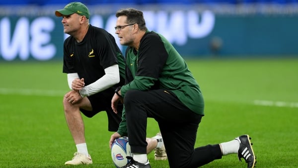 Jacques Nienaber (L) and Rassie Erasmus
