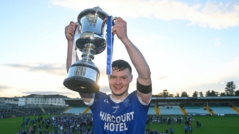 Naomh Conaill captain Ultan Doherty lifts the cup
