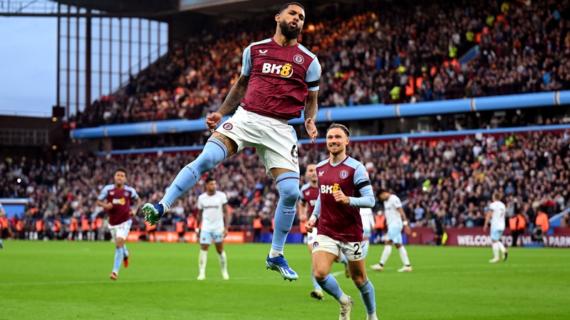 Douglas Luiz scored twice for Aston Villa