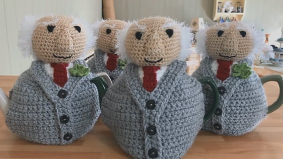 Michael Tea Higgins tea cosies in 2018