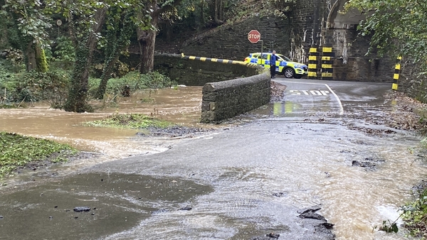 Flooding on the Passage East road outside Waterford yesterday