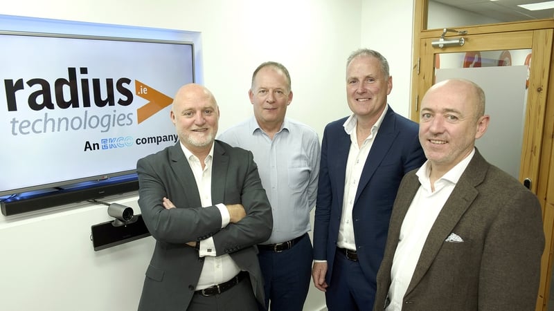 Jerry Buckley, CEO at Radius Technologies: John Gleeson, Director at Radius Technologies; Steve MacNicholas, CEO Ireland at Ekco and Cian Prendergast, Director at Ekco