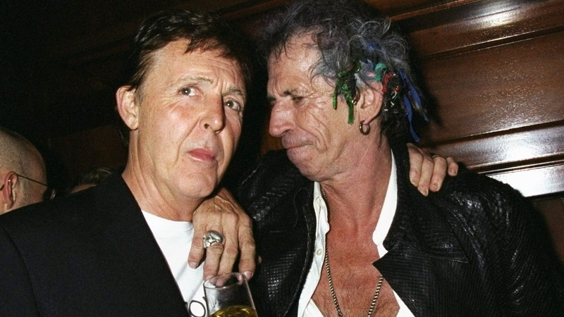 Paul McCartney and Keith Richards
