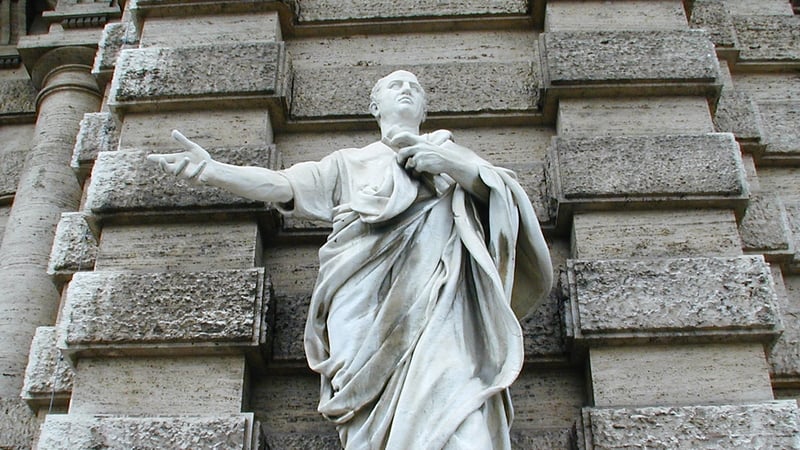 A Cicero memorial in Rome, Italy: Everyone has heard of Julius Caesar, while Cicero is largely forgotten. Photo: Getty Images