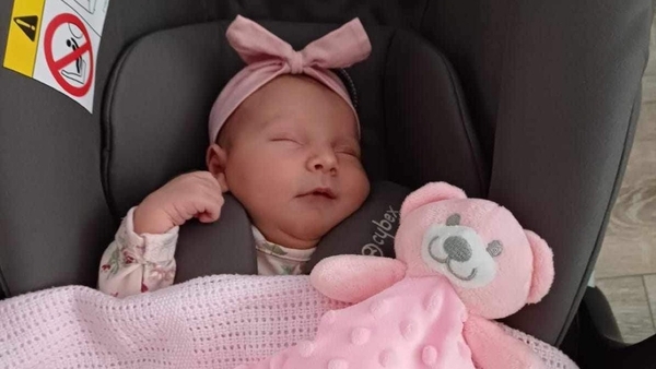 Baby Clodagh was rescued from the Midleton floods in a JCB (Pics: Lynette Byrne)