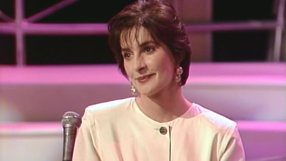 Enya on 'The Late Late Show' in 1988.