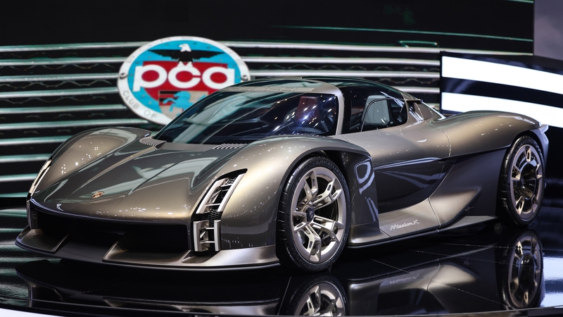 A Porsche Mission X concept electric hypercar