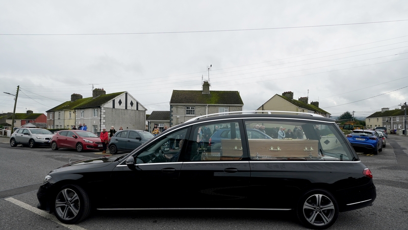 The cortege passed through Tina Satchwell's home town of Fermoy