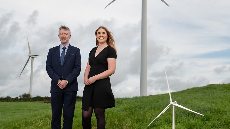 Paul Foley, Chief Sustainability Officer, Bon Secours Health System, and Lauren Stewart, Customer Relationship Manager at Flogas Enterprise.
